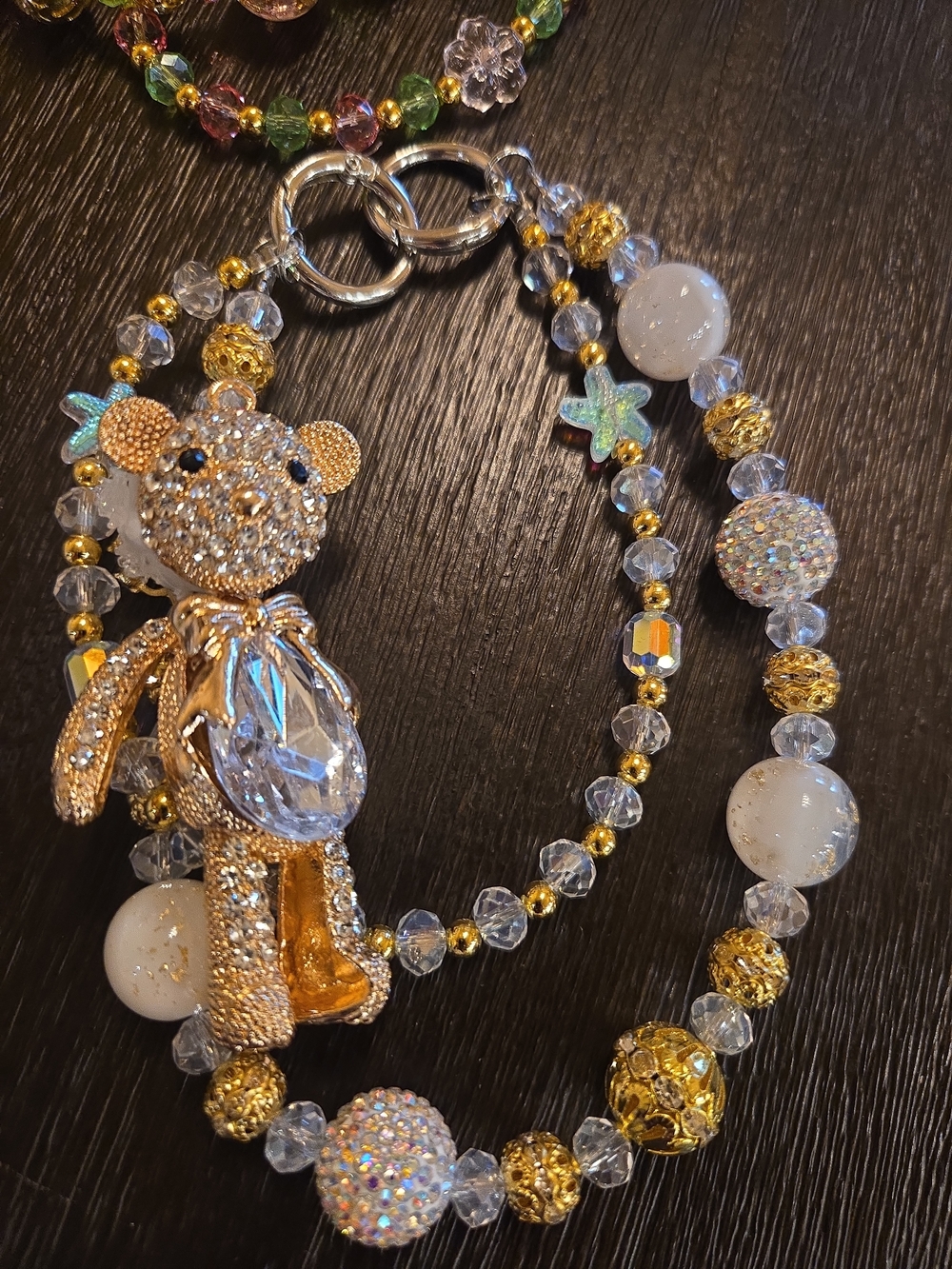 Glam Rhinestone Teddy Bear Bag Charm ✨ Luxury Style Purse Accessory